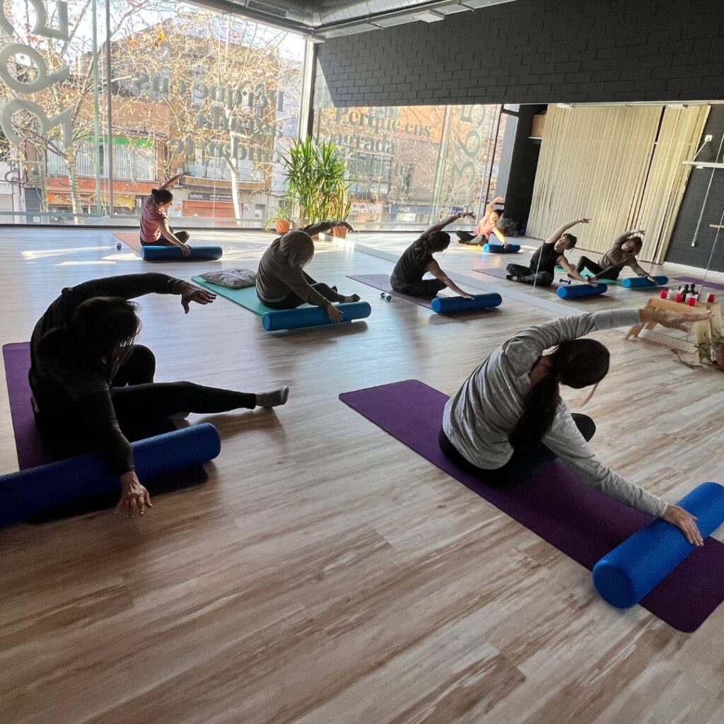 clase de pilates y yoga