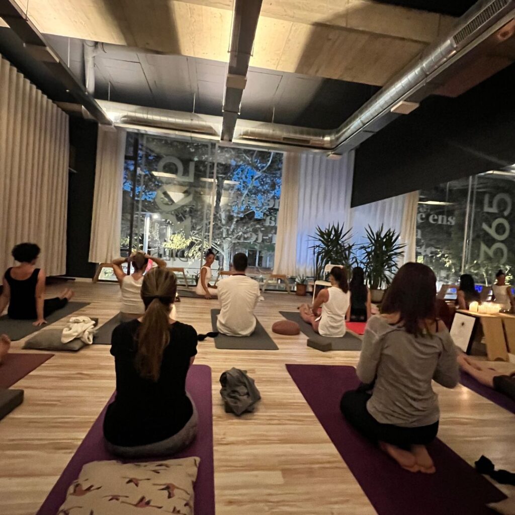 clase de yoga